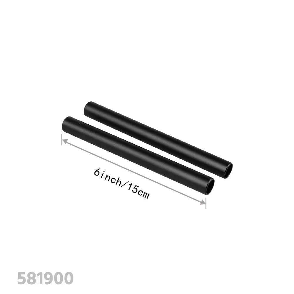 CGPro 15mm Aluminum Rod  Extension M12 Thread 4-18 inch (Pair)