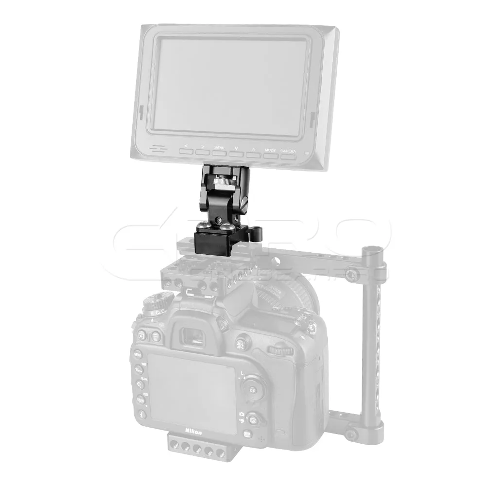 CGPro Camera Monitor Support Holder With 1/4"-20 Mounting Stud & QR NATO Clamp