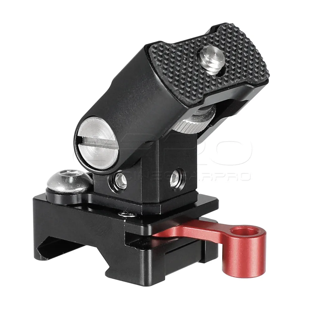 CGPro Camera Monitor Support Holder With 1/4"-20 Mounting Stud & QR NATO Clamp