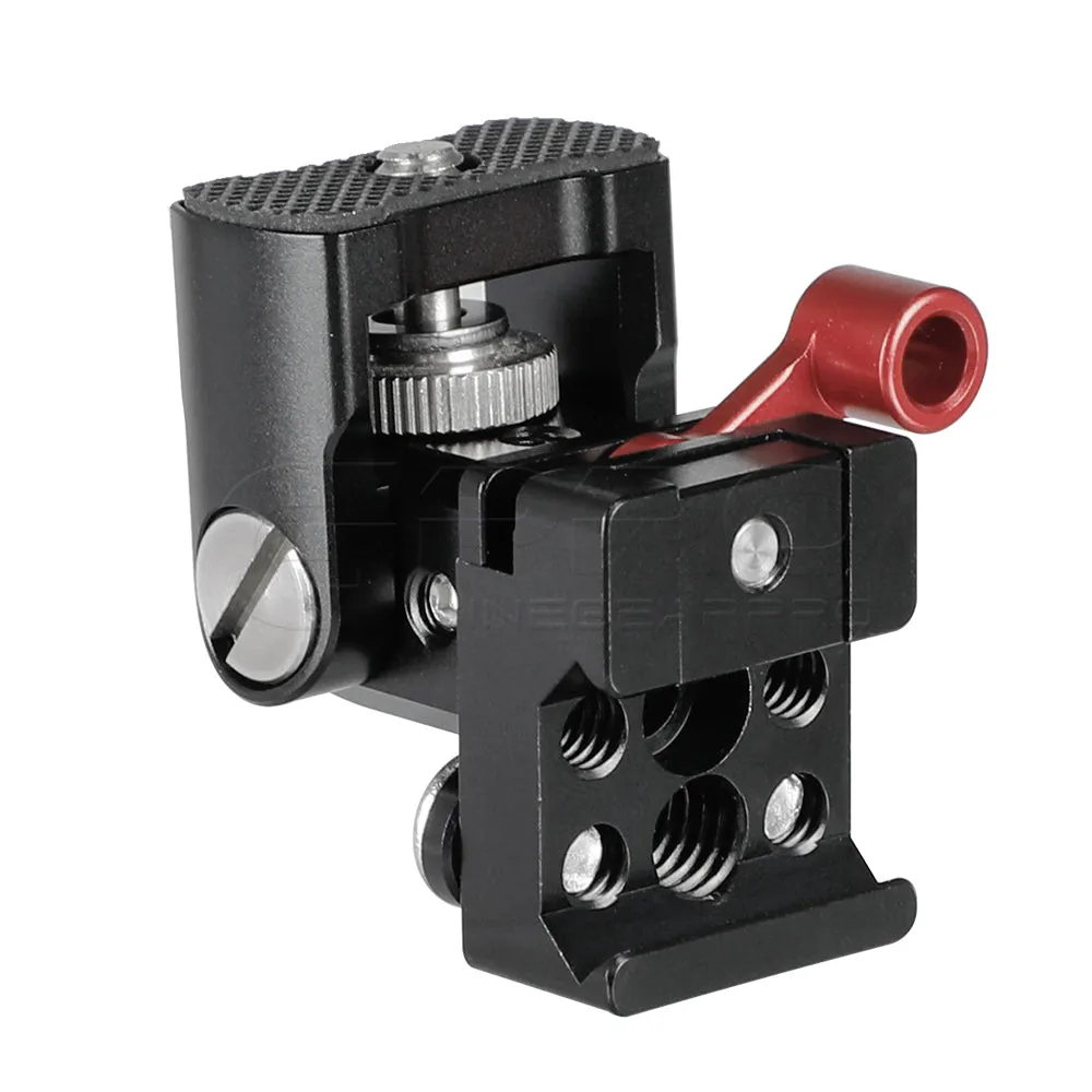 CGPro Camera Monitor Support Holder With 1/4"-20 Mounting Stud & QR NATO Clamp