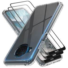 Clear Flex-Gel Case   2x Glass Screen Protector for Nokia X100