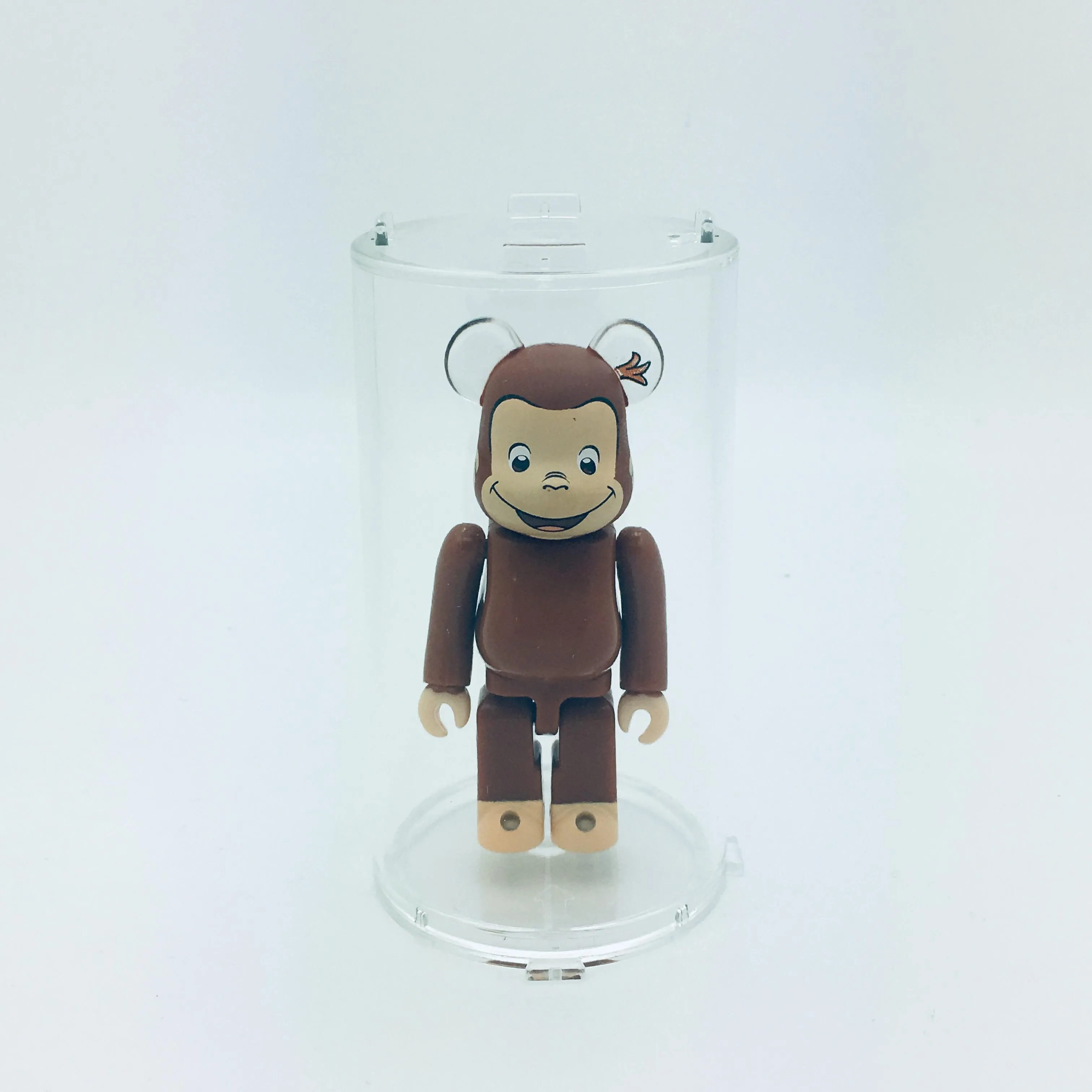 Clear Round Display Case for Bearbrick 100%