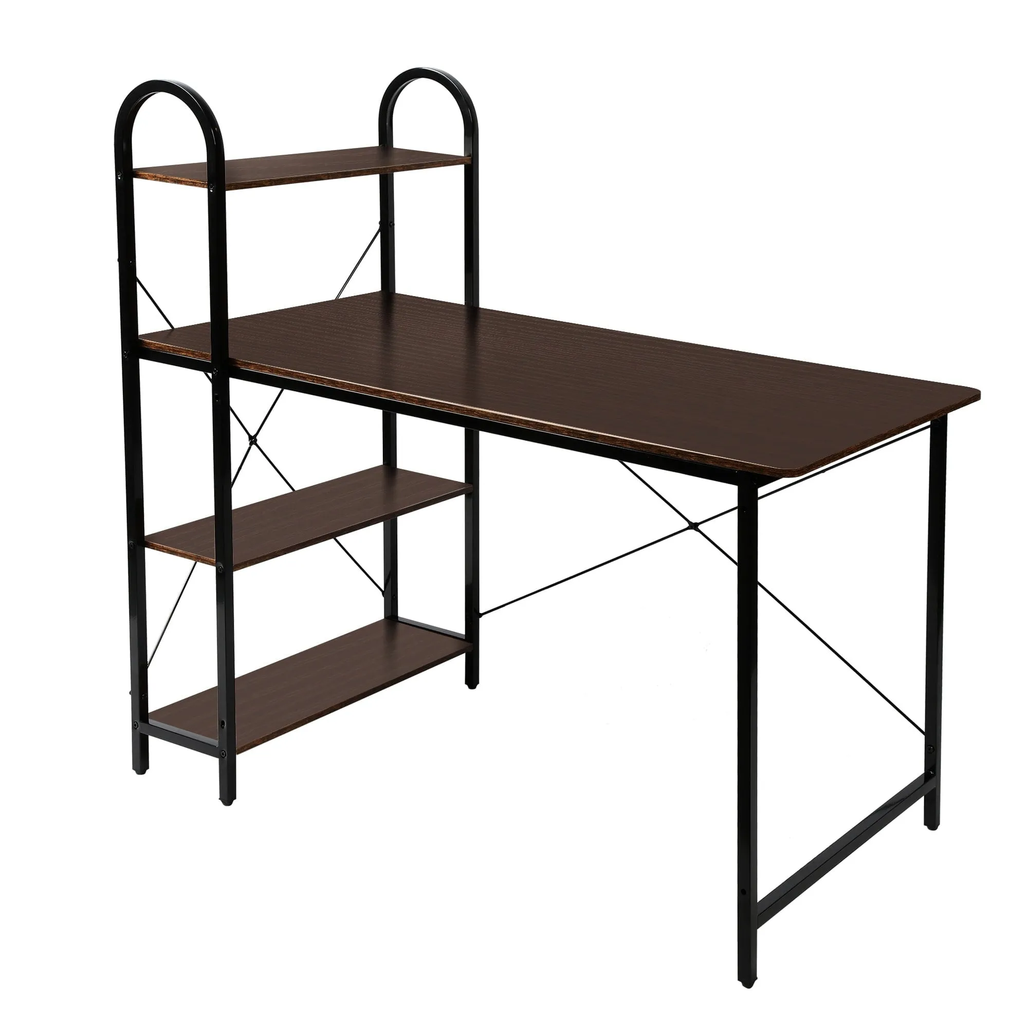 Computer Desk with Shelves