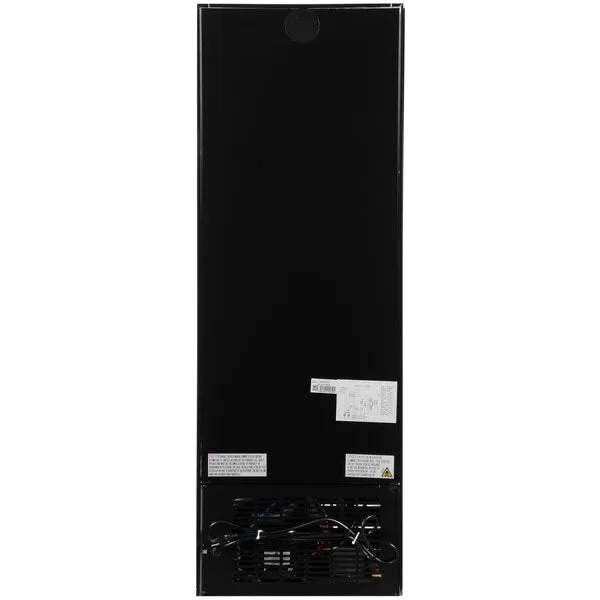 (Cooler) 21 5/8” Black Swing Glass Door Merchandiser Refrigerator with LED Lighting