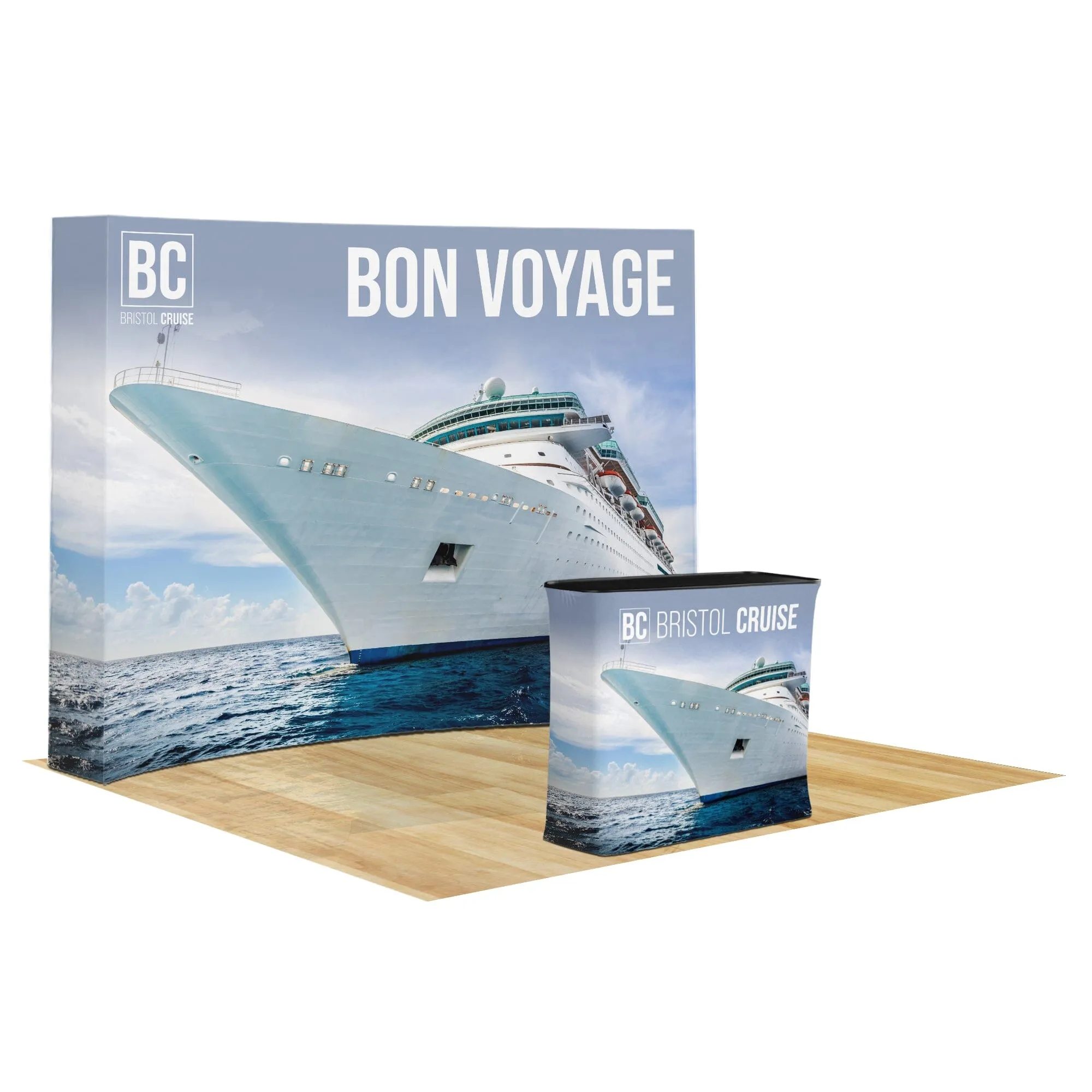 Custom Curved Pop-Up Display