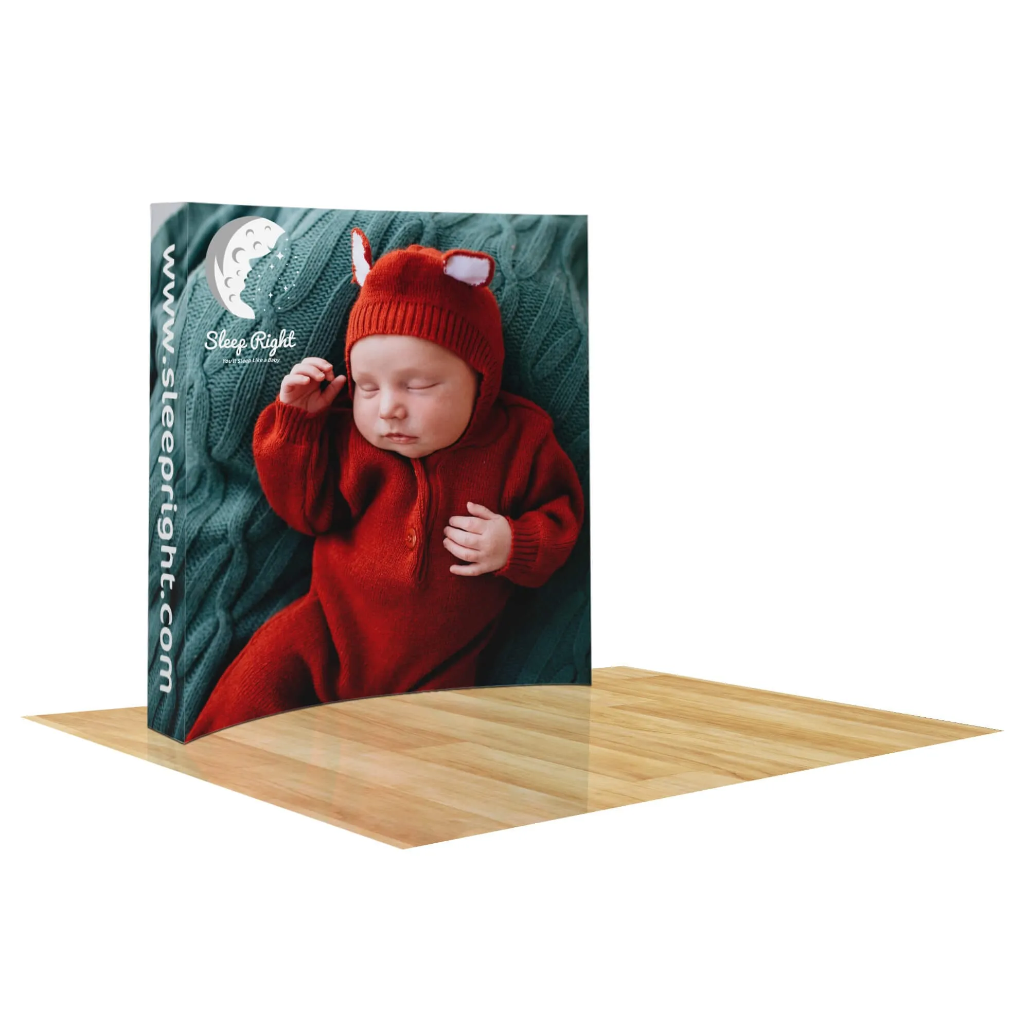 Custom Curved Pop-Up Display