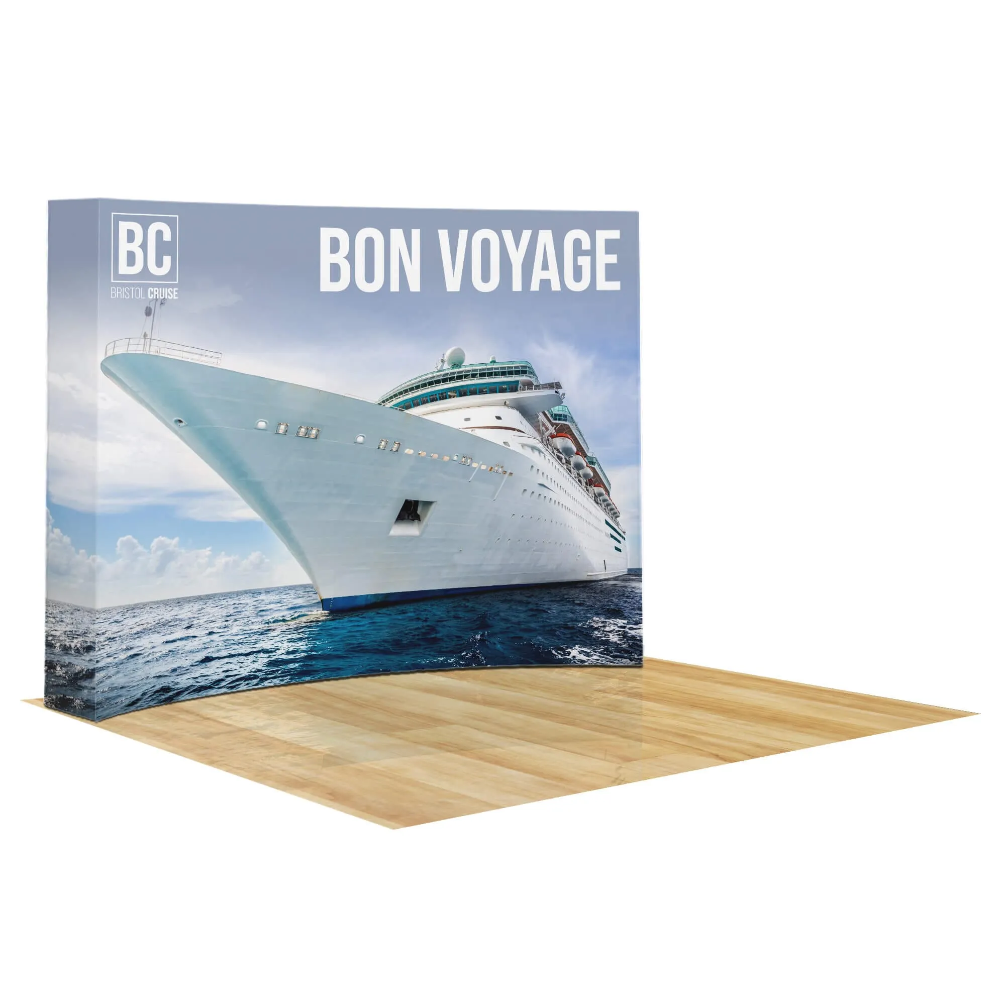 Custom Curved Pop-Up Display