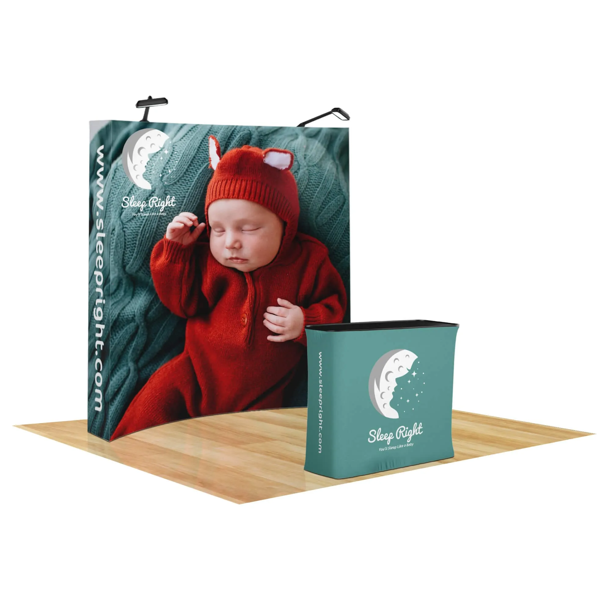 Custom Curved Pop-Up Display