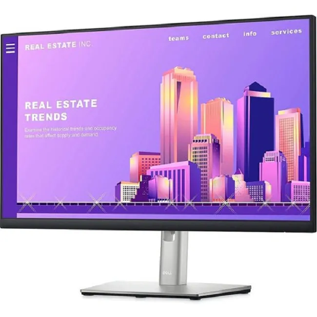 Dell P2422H 23.8" LCD FHD Monitor (DisplayPort,USB, HDMI), Black, Silver