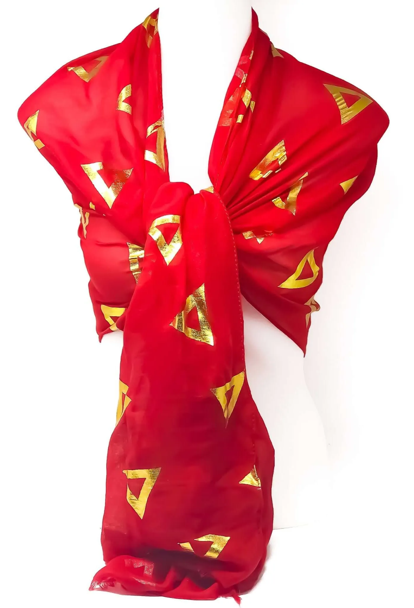Delta Scarf - Gold Foil