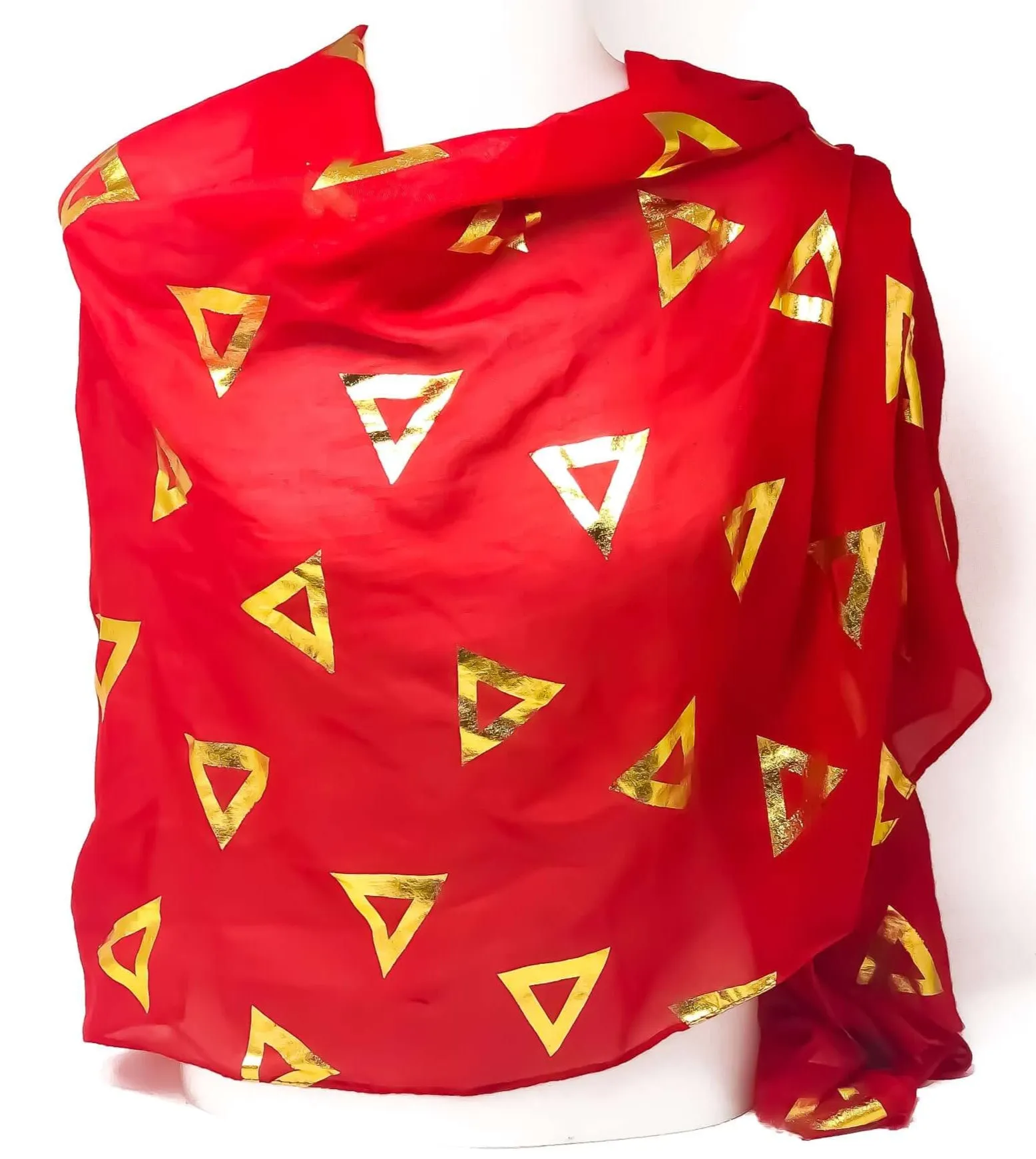 Delta Scarf - Gold Foil