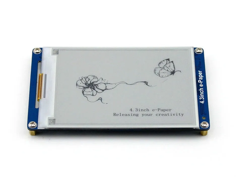 [Discontinued] 4.3" E-Ink 800×600 LCD Display 128MB UART Serial Port