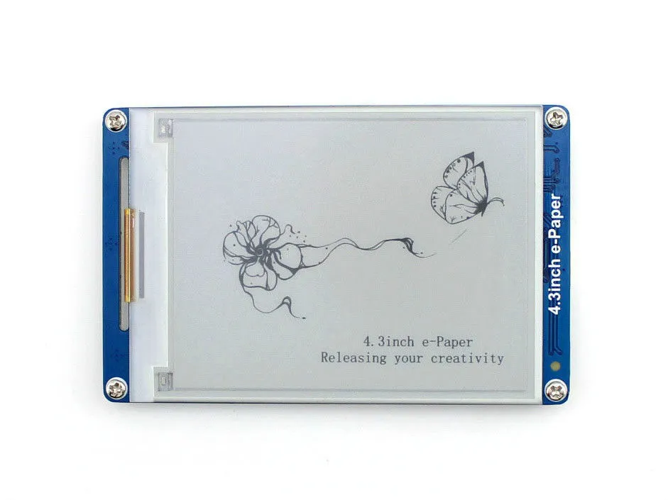 [Discontinued] 4.3" E-Ink 800×600 LCD Display 128MB UART Serial Port