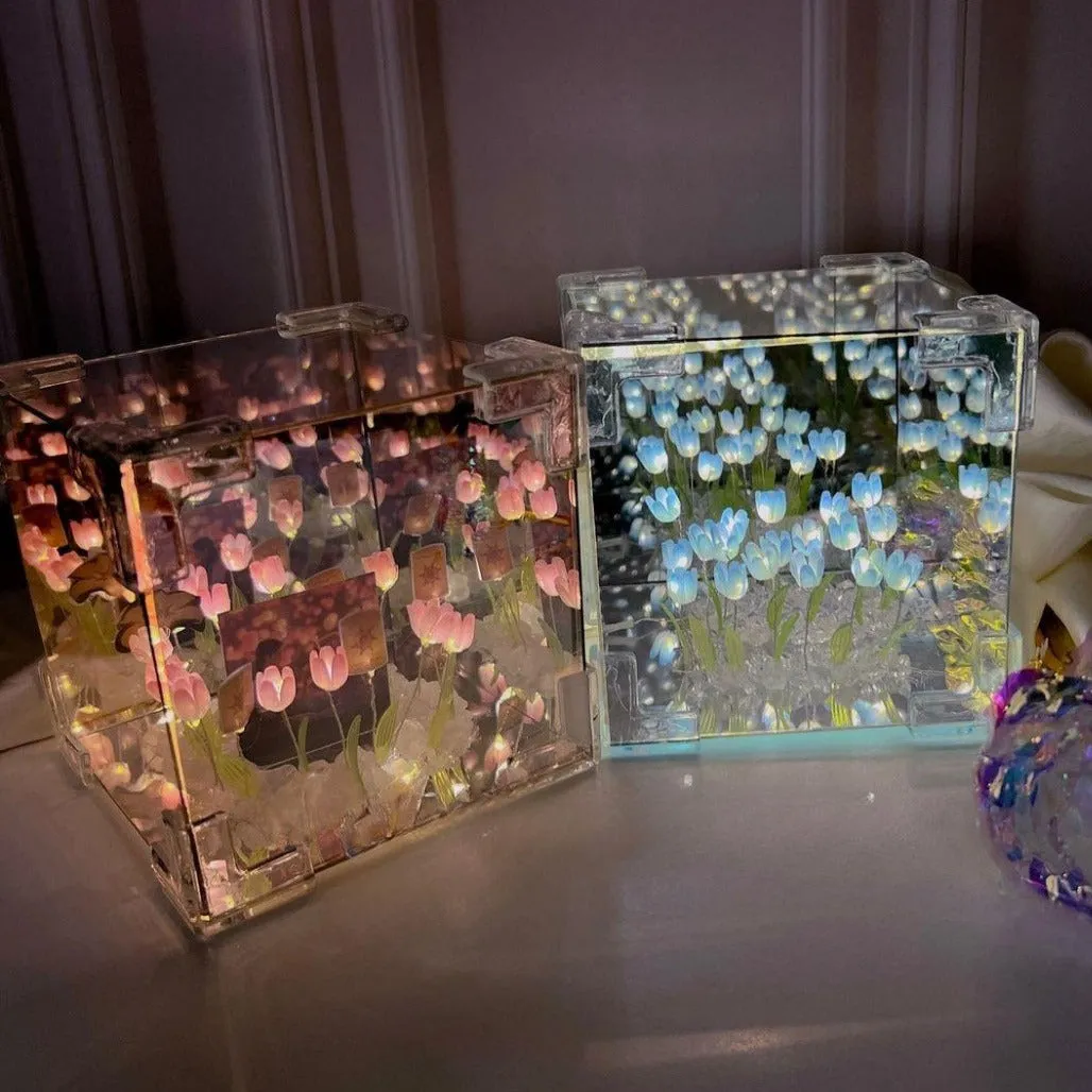 DIY (3D Tulip Led Lamp - Pink - 20 Tulips  NO COD ALLOWED ON THIS PRODUCT)