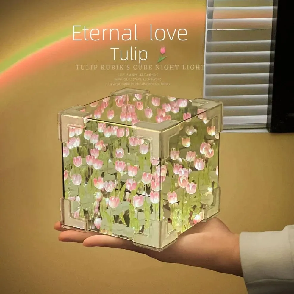 DIY (3D Tulip Led Lamp - Pink - 20 Tulips  NO COD ALLOWED ON THIS PRODUCT)