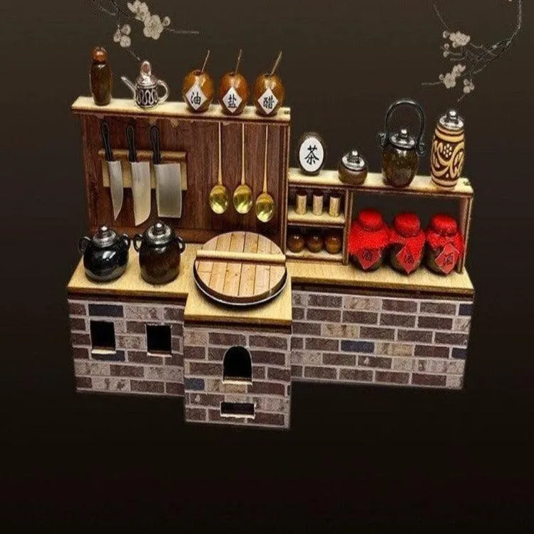 DIY Dollhouse Kit - Sushi Restaurant Miniature Doll House Kit - Chinese Restaurant Doll House Kit - Birthday, Christmas Gift Adult Craft