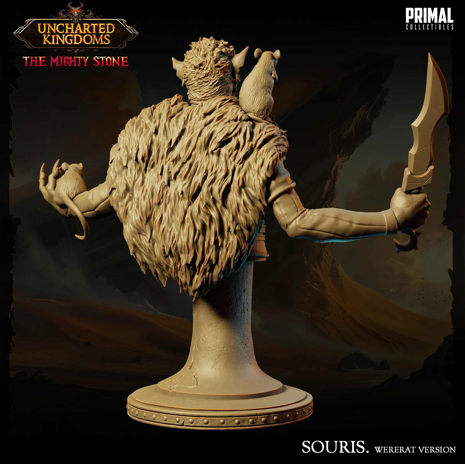DNDUK - Rassiter - Souris Wererat - Male human miniature - Two Versions available