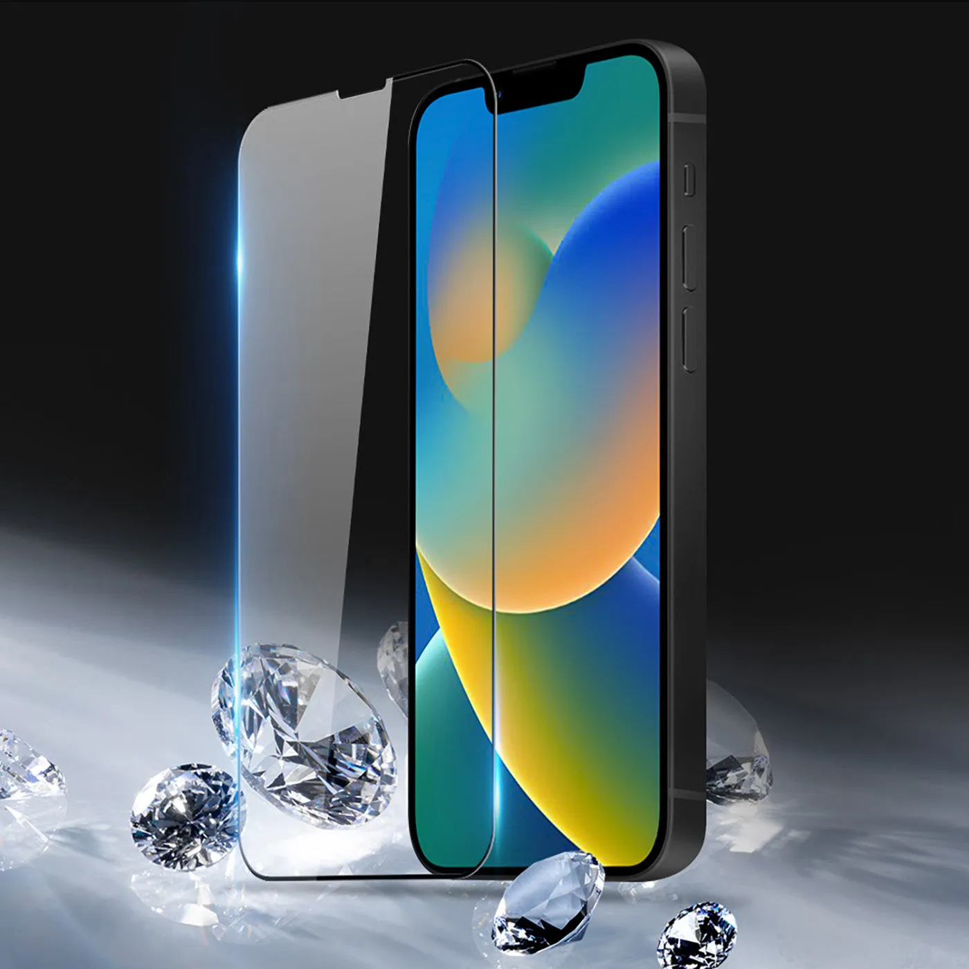 DUX DUCIS Tempered Glass Screen Protector Guard for Apple iPhone 14 Plus - Black