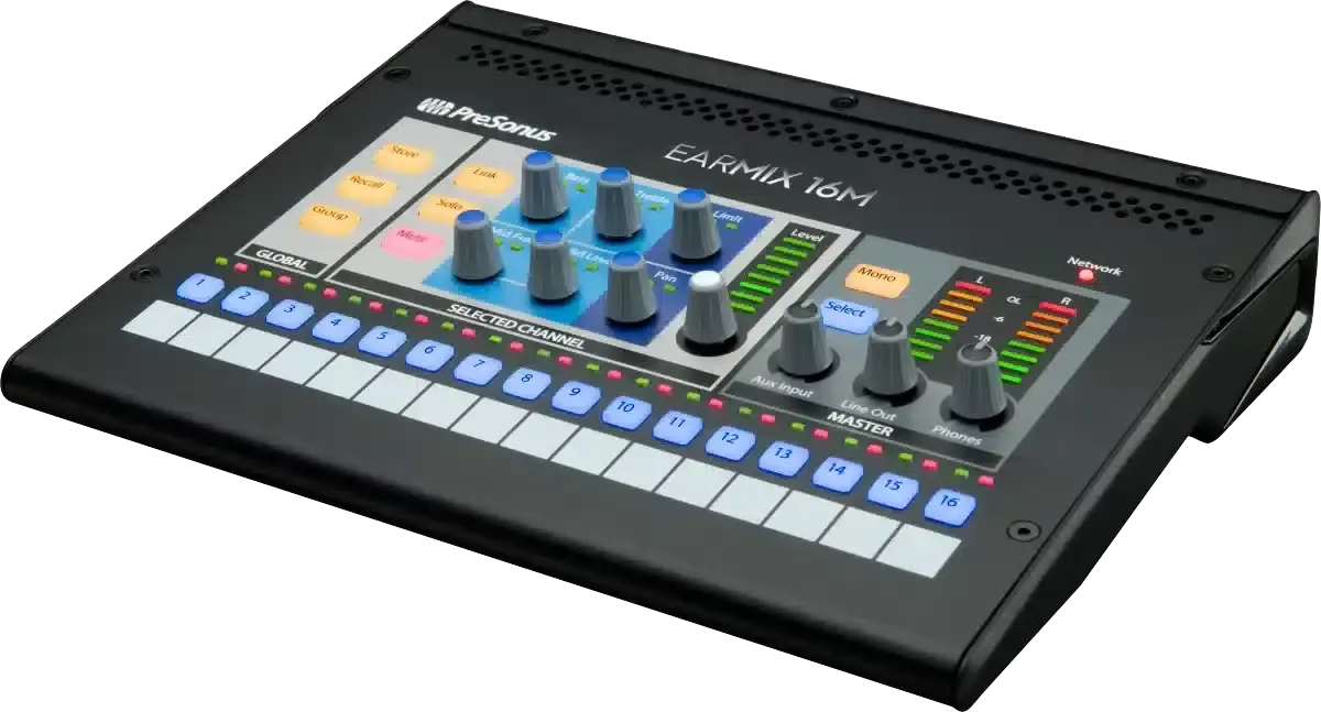 EarMix 16M AVB-networked Personal Monitor Mixer