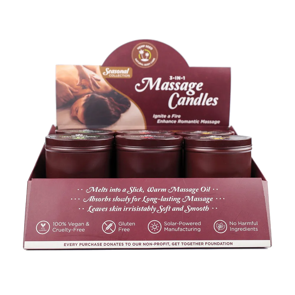 Earthly Body Pre-Pack 2023 Holiday Candle 12-Piece Display and Tester 6 oz.