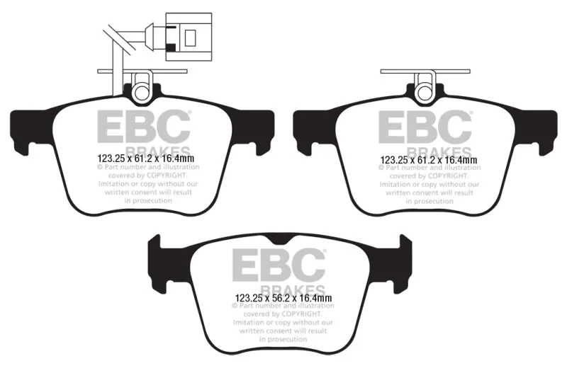 EBC 2018  Audi TT RS Quattro 2.5L Turbo Bluestuff Rear Brake Pads