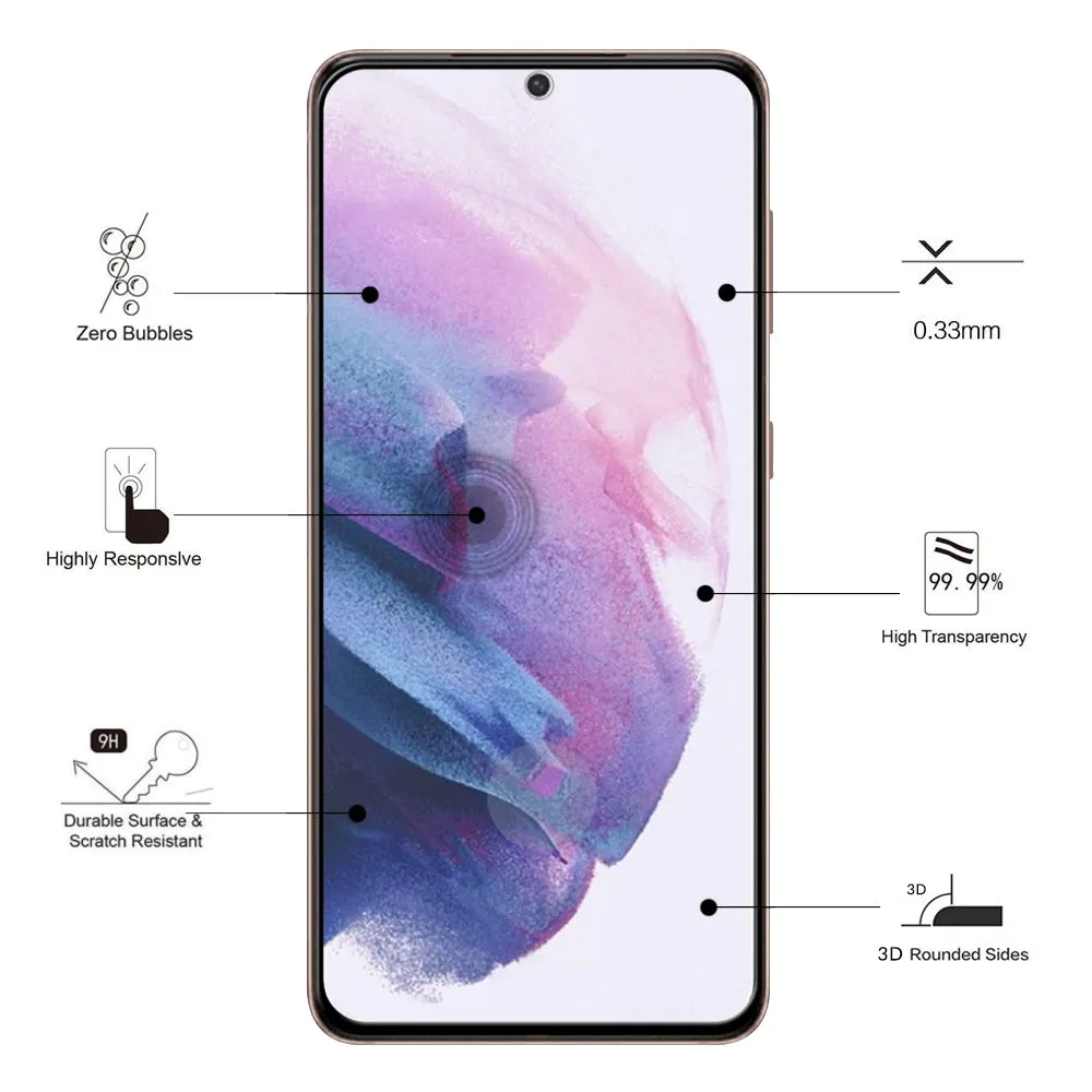 Eiger Glass E2E 3D Screen Protector for Samsung Galaxy S21 Ultra