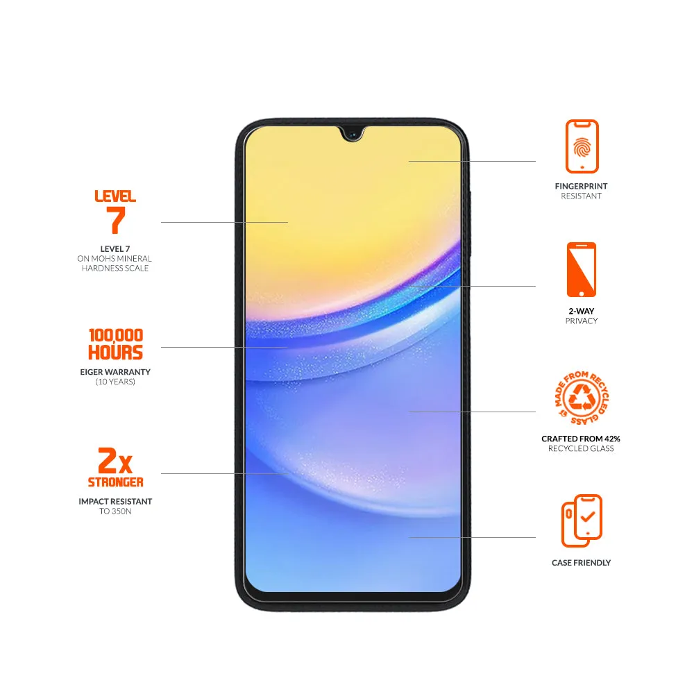 Eiger Mountain BLACK Privacy for Samsung A15
