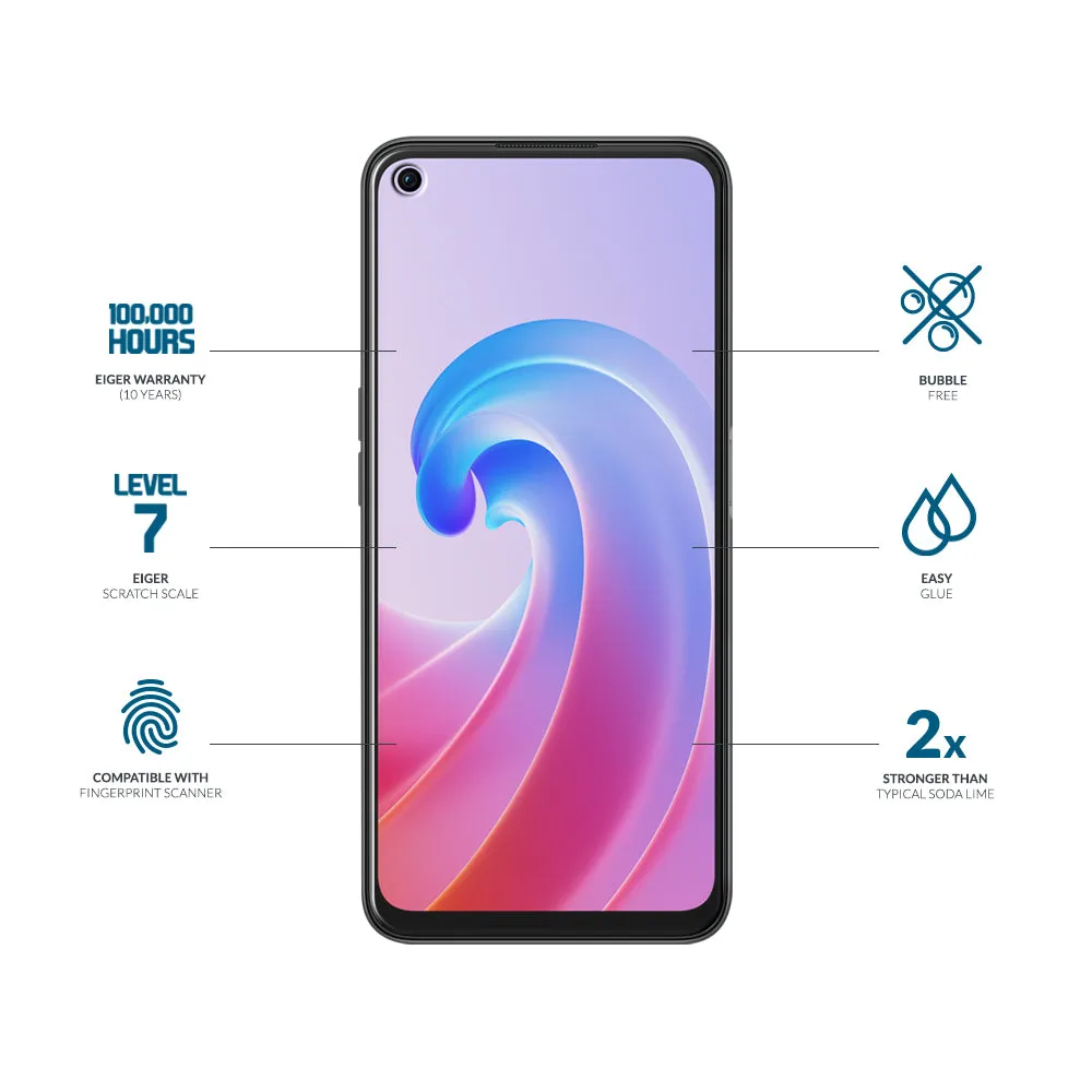 Eiger Mountain Glass 2.5D Screen Protector for Oppo A76 / A96