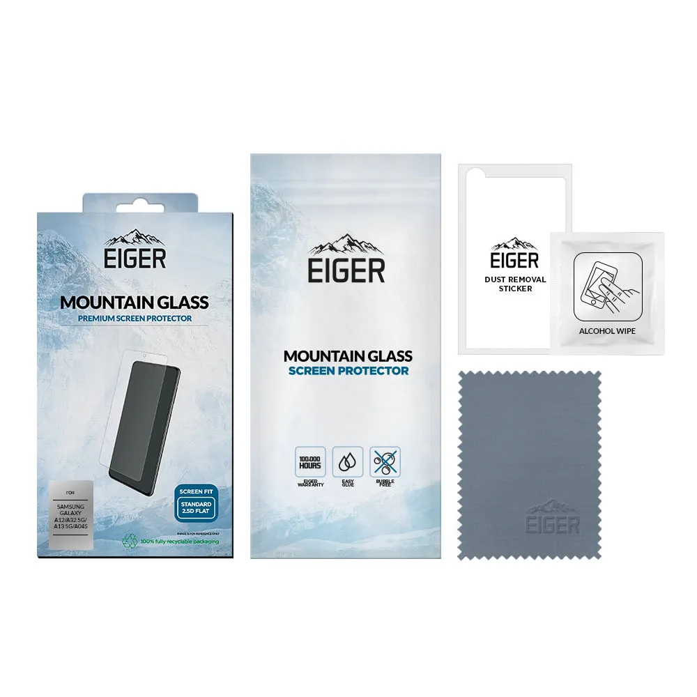 Eiger Mountain Glass 2.5D Screen Protector for Samsung Galaxy A32 5G / A13 5G / A04s / A04 / A12