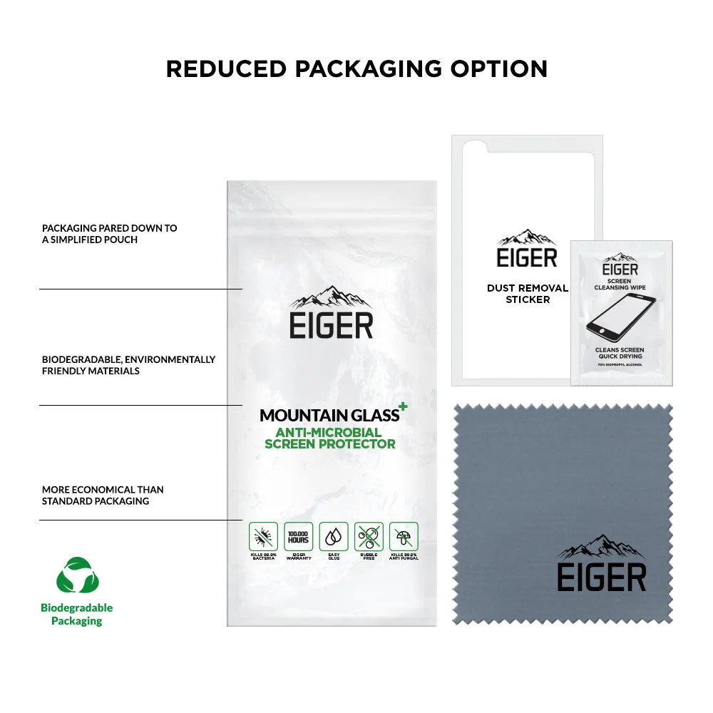Eiger Mountain Glass  3D Anti-Microbial Screen Protector for Apple iPhone 13 Pro Max / 14 Plus