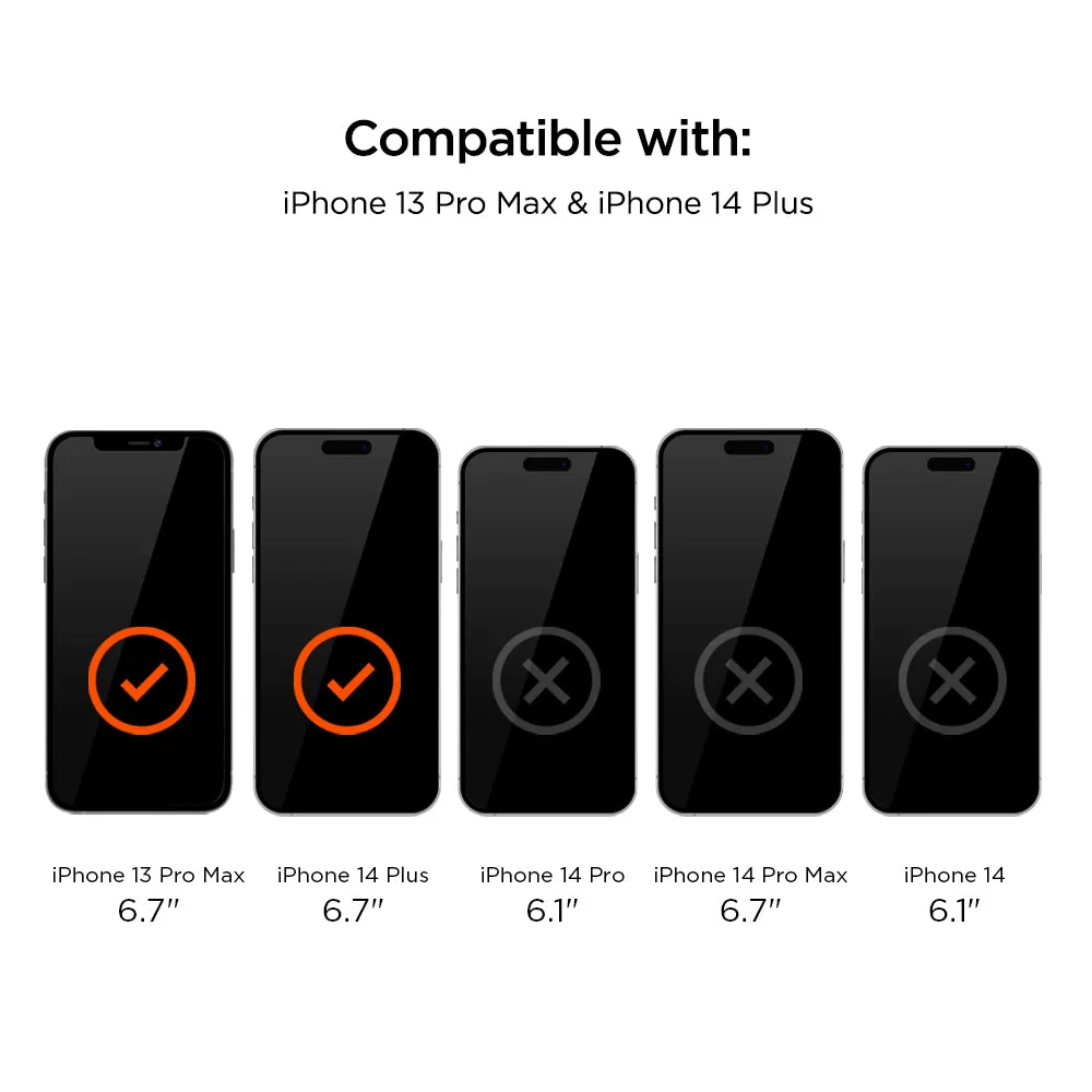 Eiger Mountain Glass Black Privacy 2.5D Screen Protector for Apple iPhone 13 Pro Max / 14 Plus