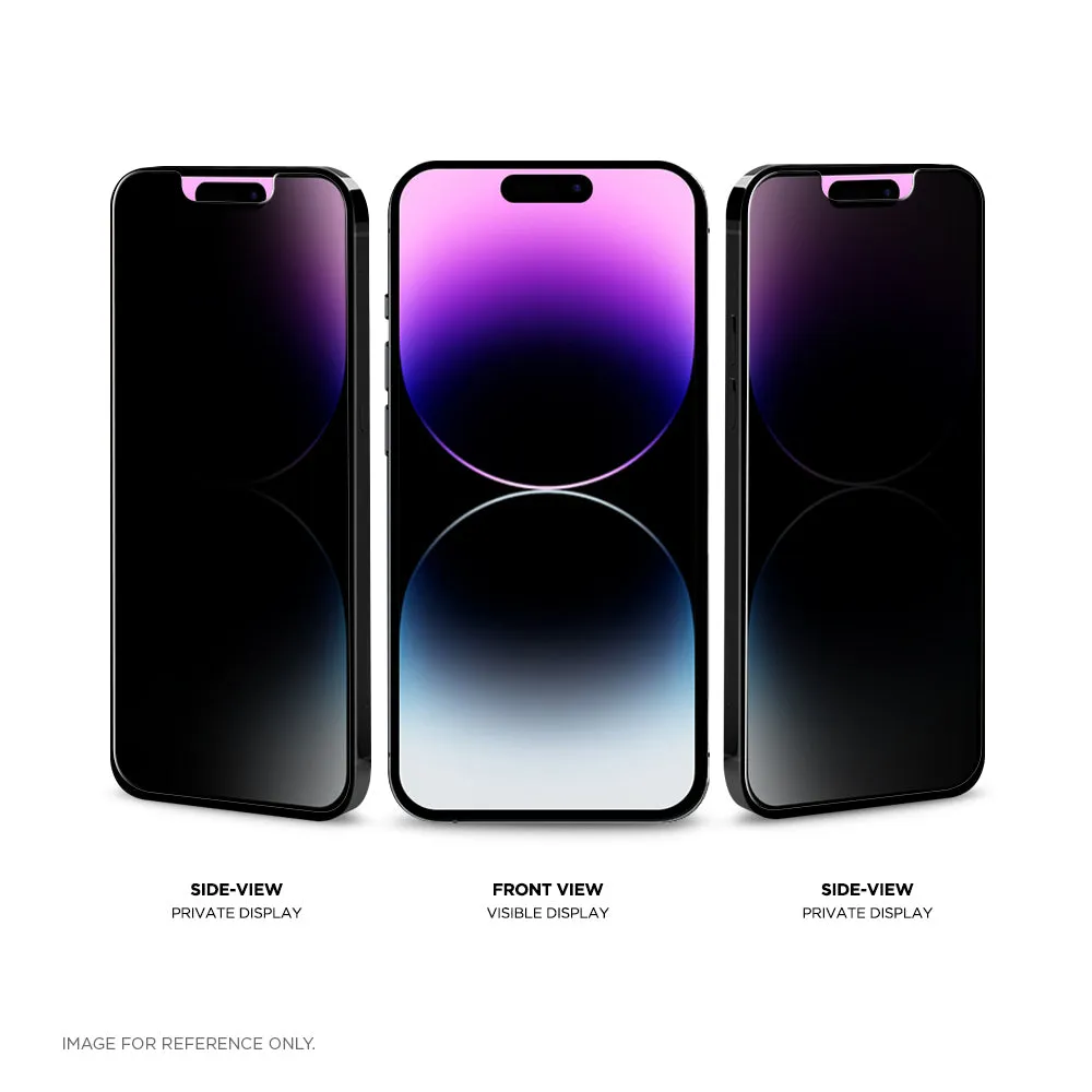 Eiger Mountain Glass Black Privacy 2.5D Screen Protector for Apple iPhone 13 Pro Max / 14 Plus