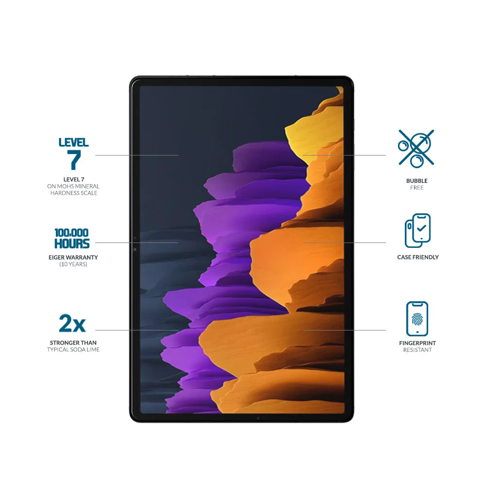 Eiger Mountain Glass Tablet 2.5D Screen Protector for Samsung Galaxy Tab S10 / S9 / S9 FE / S8 