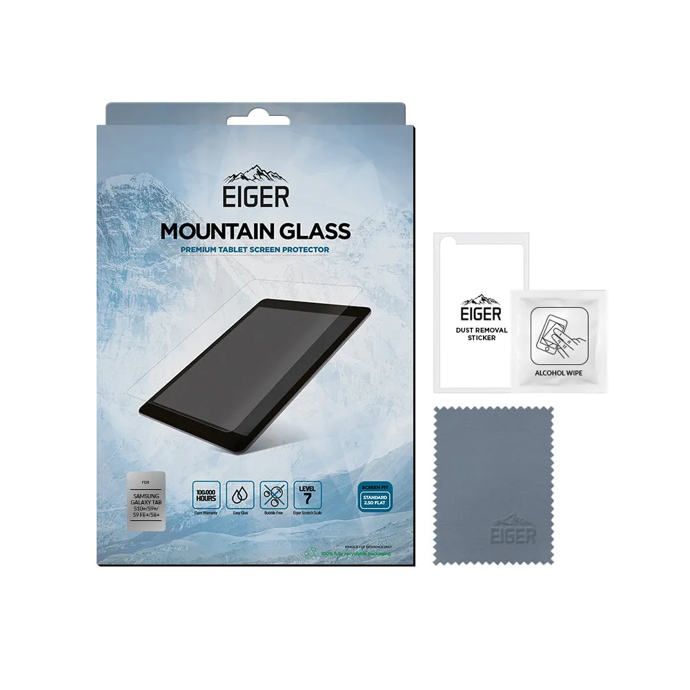 Eiger Mountain Glass Tablet 2.5D Screen Protector for Samsung Galaxy Tab S10 / S9 / S9 FE / S8 