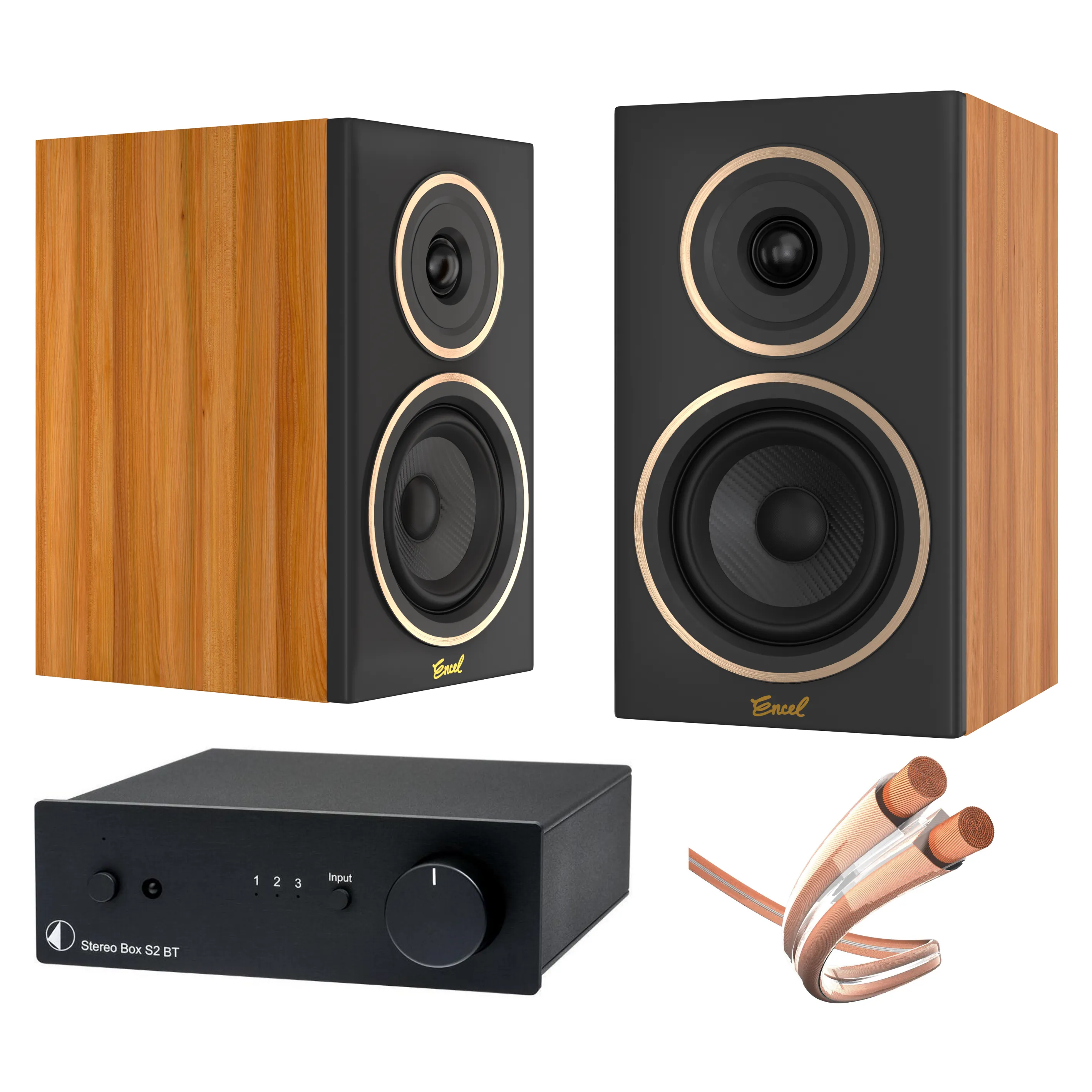 Encel, Pro-Ject, & Inakustik - Gelati Stereo Box BT package