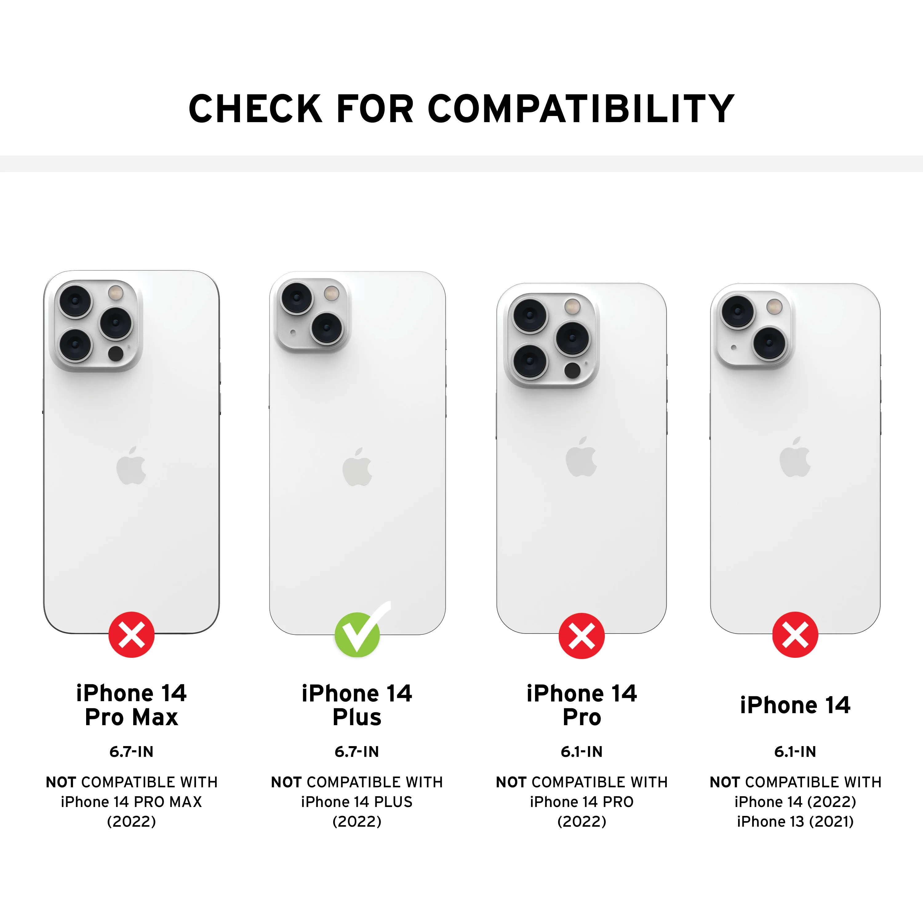 ESR Screen Shield Tempered Glass Protector for Apple iPhone 15 Plus - Clear