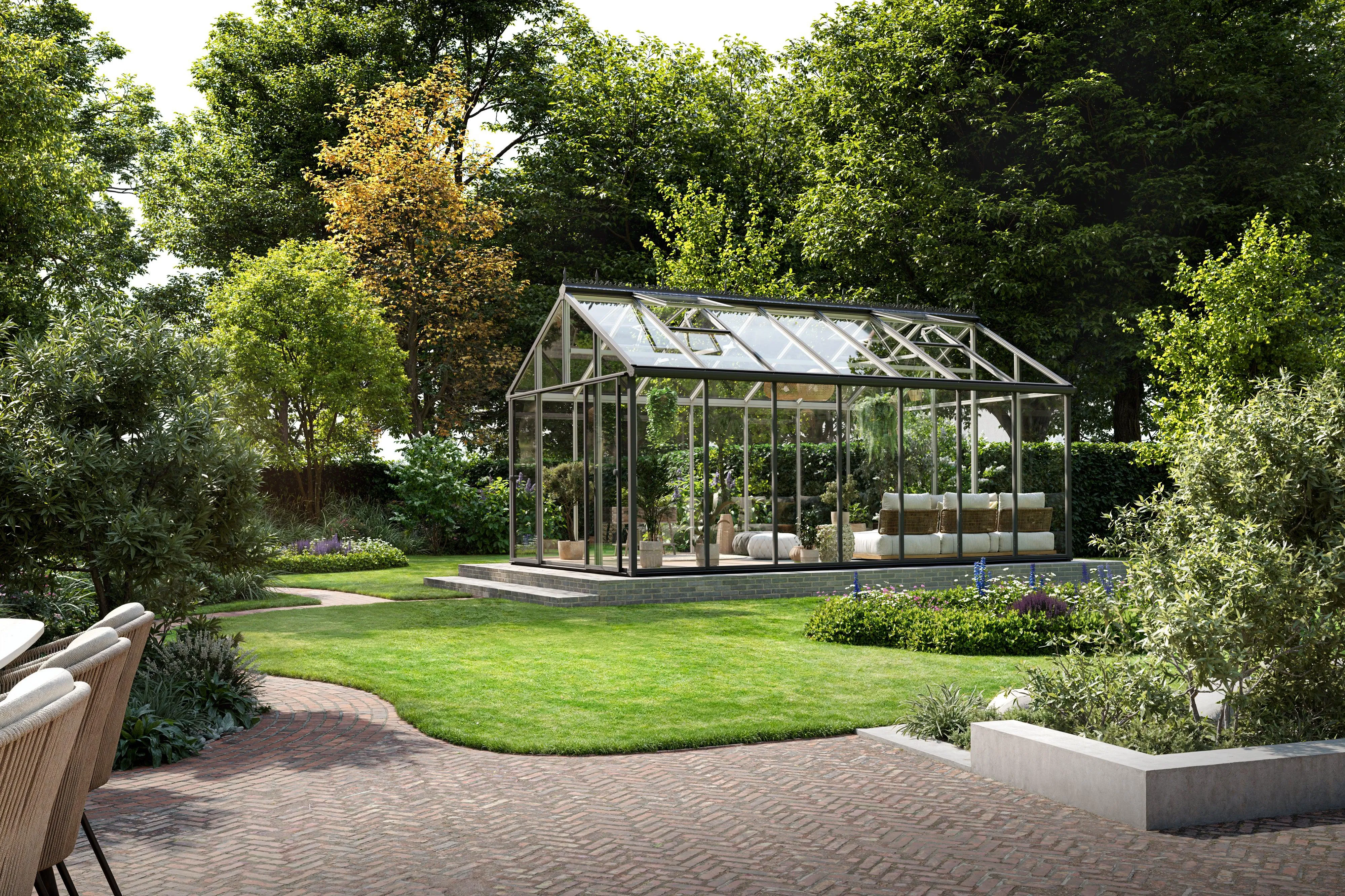 Exaco Hoklartherm Livingten 22mm Dual-Pane Insulated Glass Greenhouse