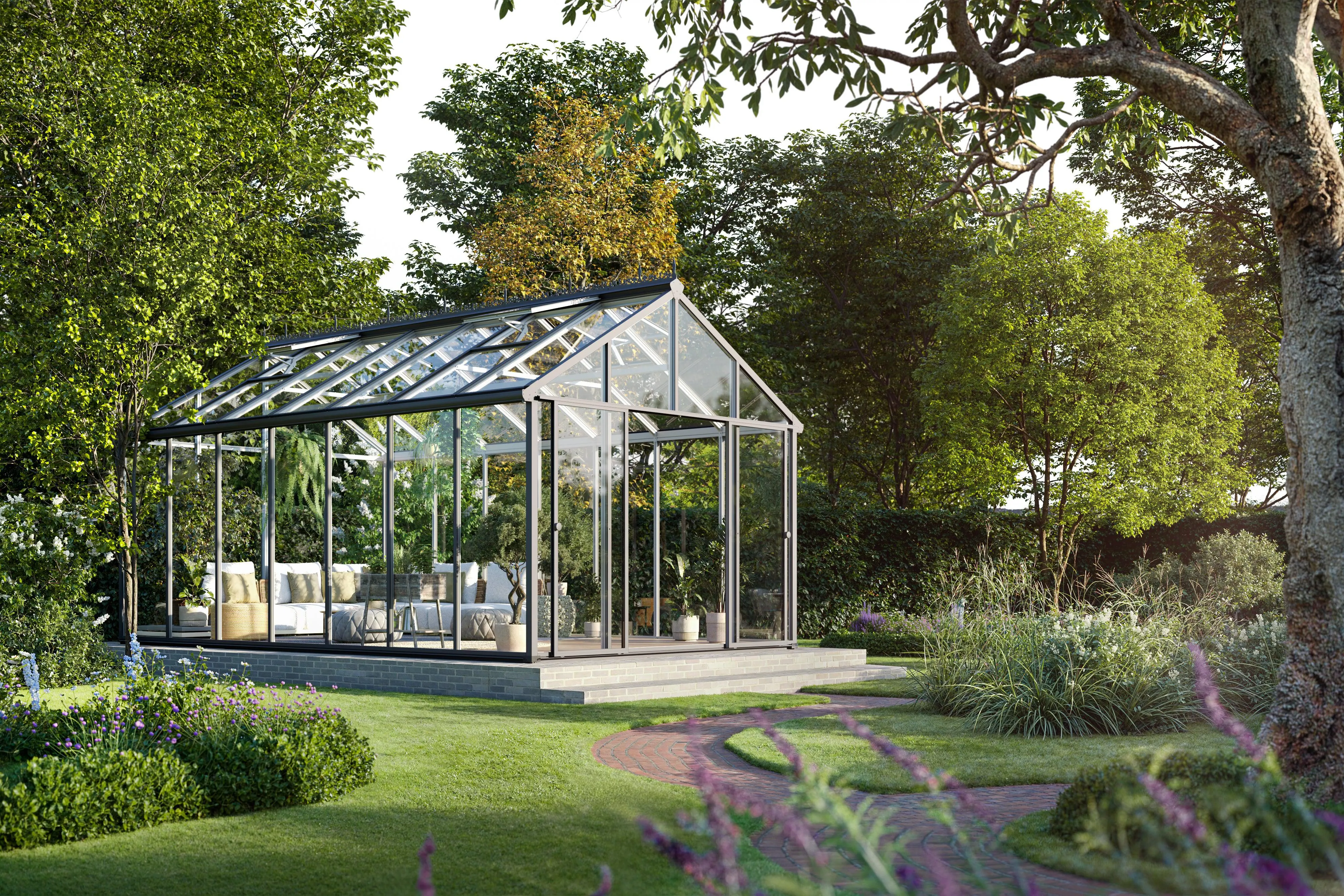 Exaco Hoklartherm Livingten 22mm Dual-Pane Insulated Glass Greenhouse
