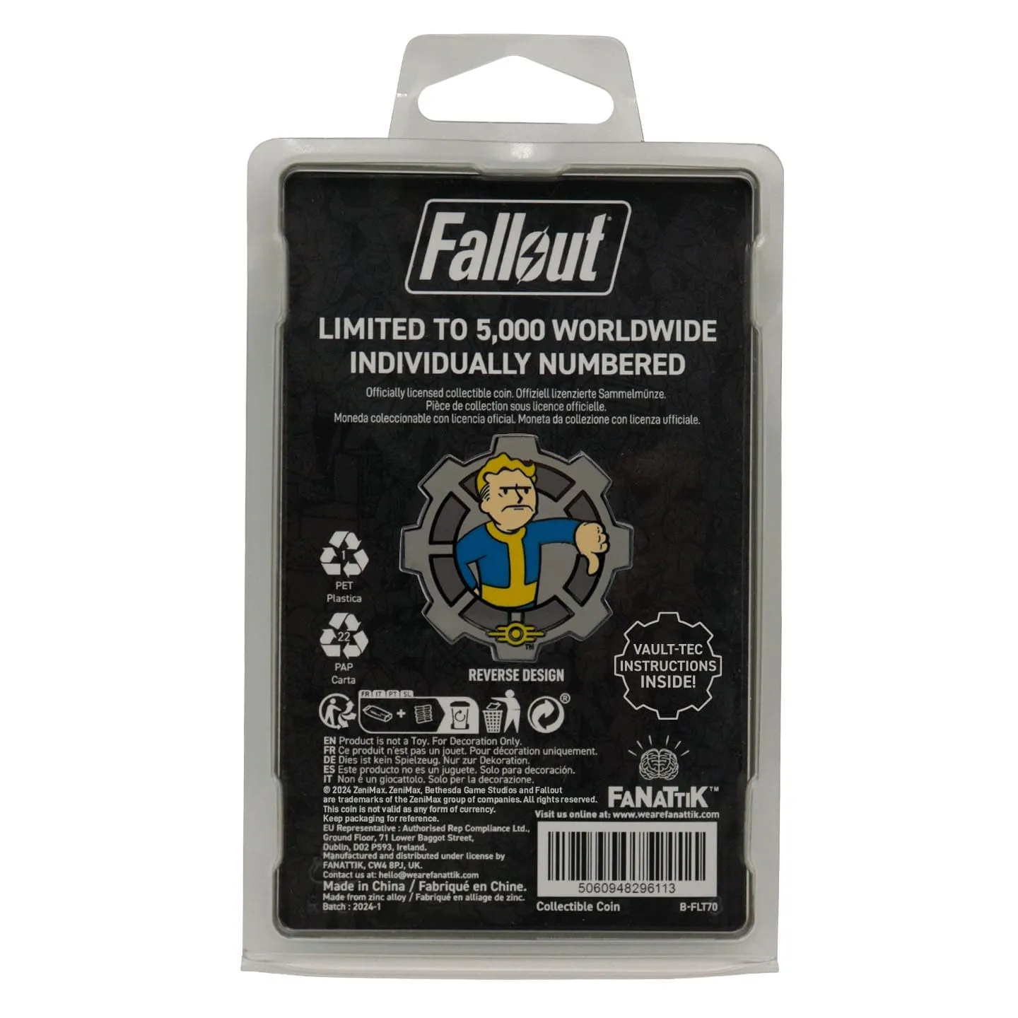 Fallout Replica 1/1 Flip Coin Limited Edition