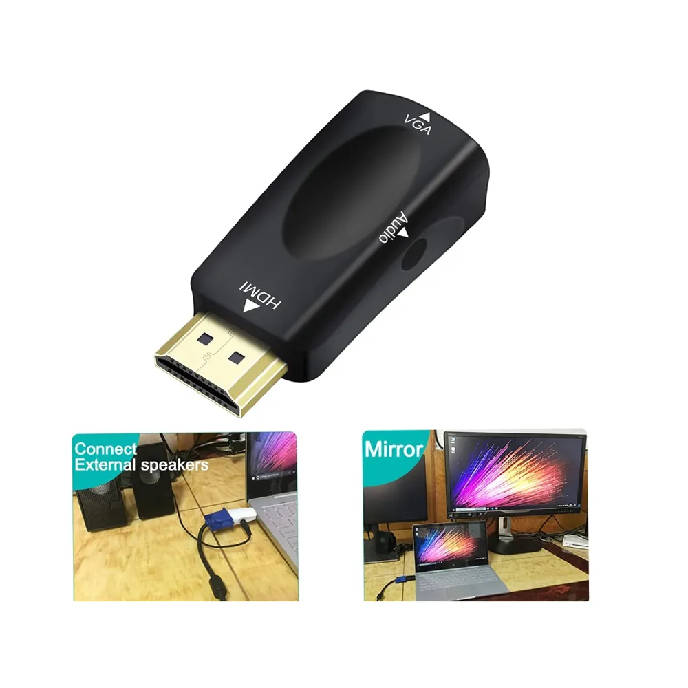 Fast Transmission Hdmi Male To Vga Female Converter Adapter Se-Lhg-P