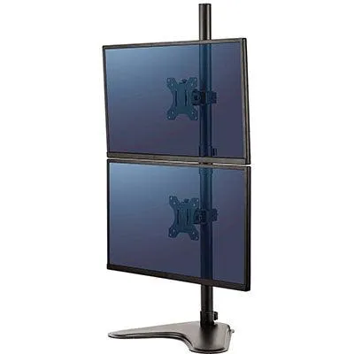 Fellowes Professional Series Monitor Arm Dual Stacking Surface Mount Black
