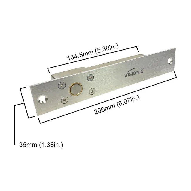 FPC-5448 One Door Access Control Electric Drop Bolt Lock 1,700lbs With VIS-3000 Outdoor Weather Proof Keypad/Reader Standalone With Mini Controller   Wiegand 26, No Software, EM Card, 1000 Users Kit