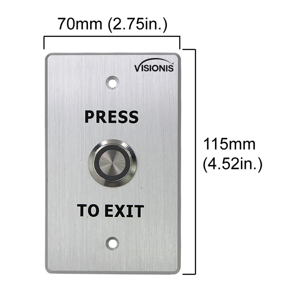 FPC-5554 One Door Access Control 2,600lbs Electric Drop Bolt Fail Secure Key Cylinder   Indoor Use Only Keypad / Reader Standalone With Mini Controller   Wiegand 26, No Software, EM Card   PIR Kit