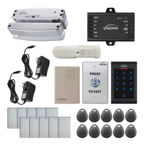 FPC-5556 1 Door Access Control 1700lb Electric Drop Bolt Fail Safe For Glass Door   Glass Frame   Indoor Use Only Keypad / Reader Standalone   Mini Controller   Wiegand 26, No Software, EM Card   PIR
