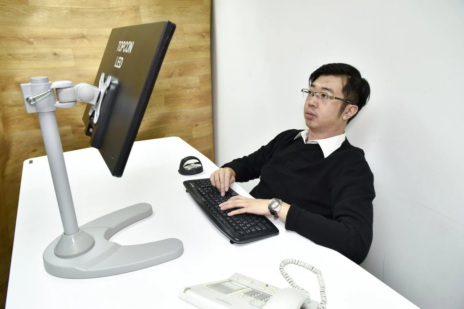 Freestanding Monitor Stand, Black LMSFB