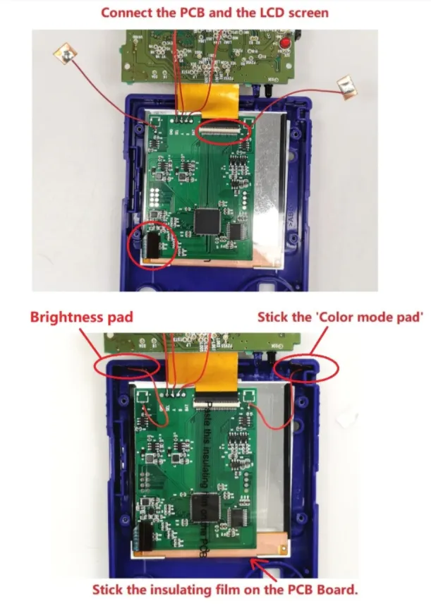 Game Boy Color Q5 XL IPS Backlight with OSD - Hispeedido