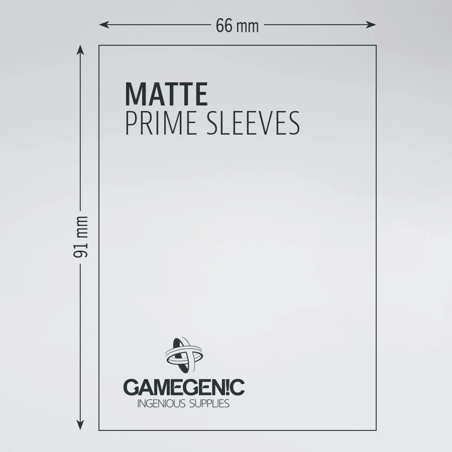 Gamegenic Board Game Sleeves – MATTE PRIME Standard Card [ 66 x 91 mm ]
