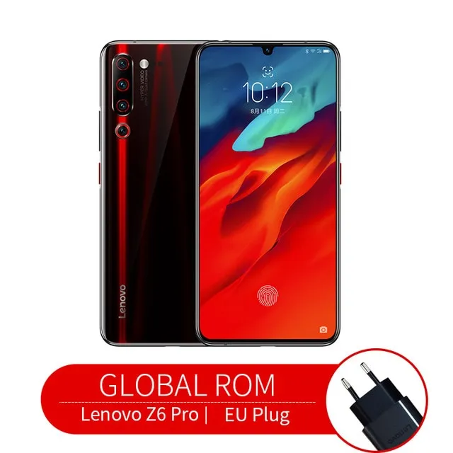 Global Rom Smartphone Lenovo Z6 Pro Snapdragon 855 Mobile Phone 8GB 128GB 2340*1080 6.39" OLED Screen 48MP AI 4 Camera 4000mAh