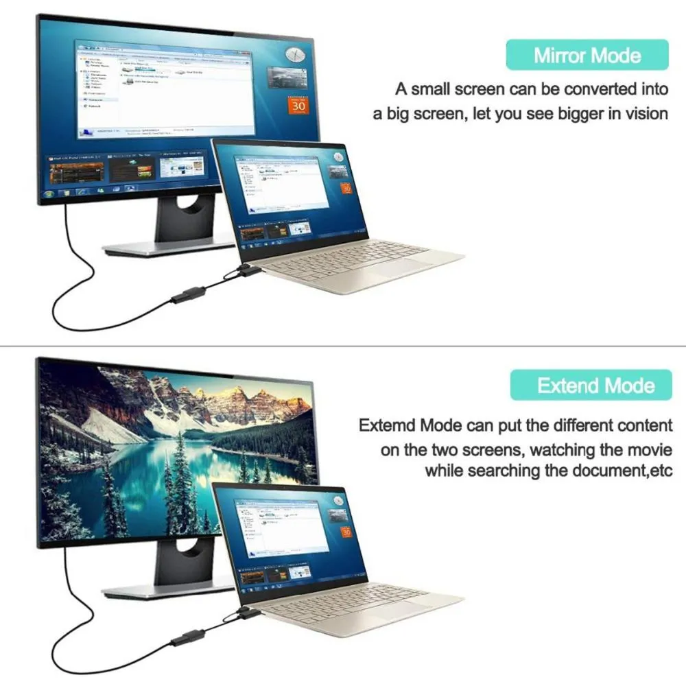HDMI - Compatible (PC) to DP Displayport Display Port (Monitor) Cable / Converter Adapter USB Powered HDMI to DP 4K 60Hz