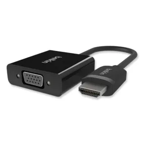 Hdmi To Vga   3.5mm Audio Adapter, 5", Black
